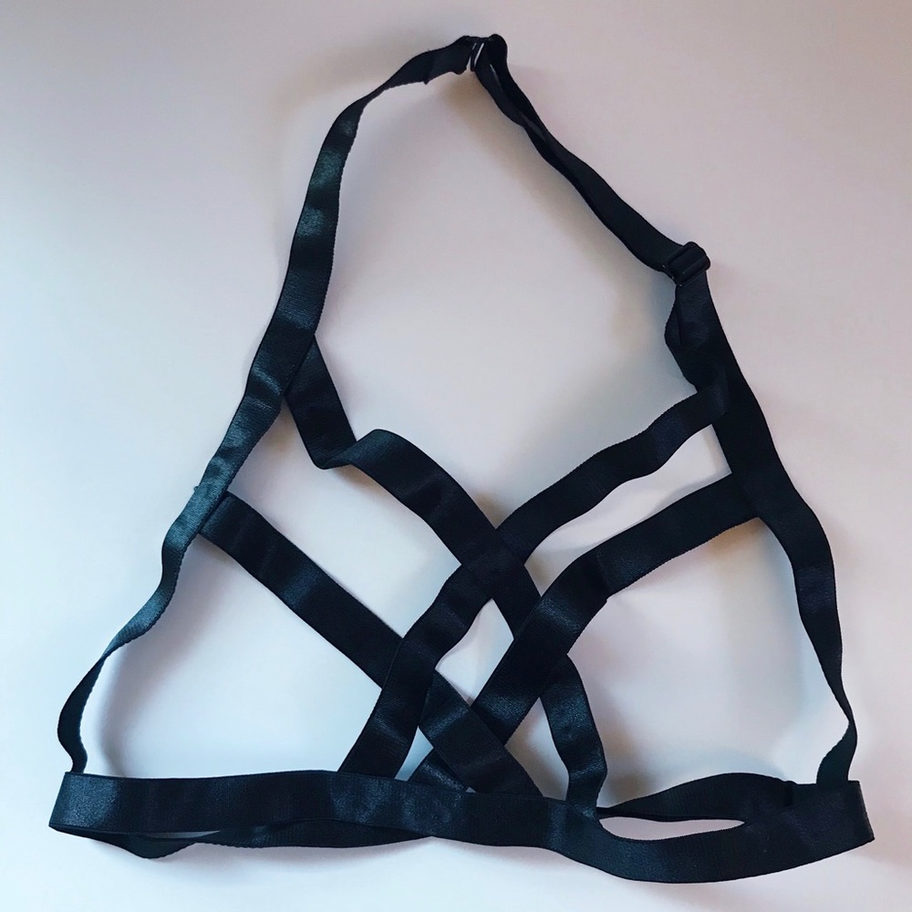 NWOT Sexy Strappy Black Bralette